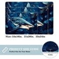 thumbnail image 2 of Shark Polyester Non-Slip Game Mat Area Rug Floor Carpet Machine Washable, 2 of 6