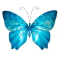 thumbnail image 4 of Eangee Home Design Butterfly Wall Decor Sea Blue With Beads, Capiz and Metal, Indoor / Outdoor Safe, 18x1x13 Inches, 4 of 5