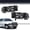 Clear lens Black Housing Clear Reflector, variant on PIT66 Headlights,Fit for 1994-2002 Dodge Ram 1500 2500 3500 Headlamps Assembly Smoky Lens Chrome Housing Clear Reflector