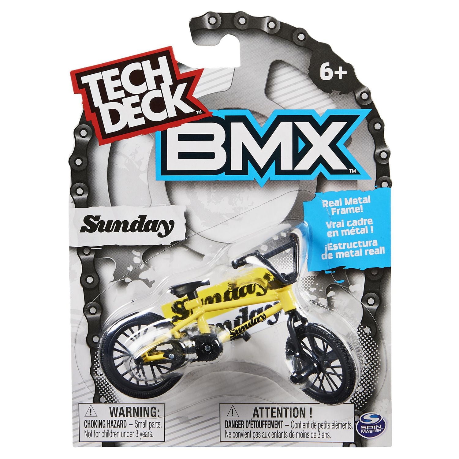 Tech Deck, BMX Finger Bike, Sunday Bikes, Collectible and Customizable Mini BMX Bicycle