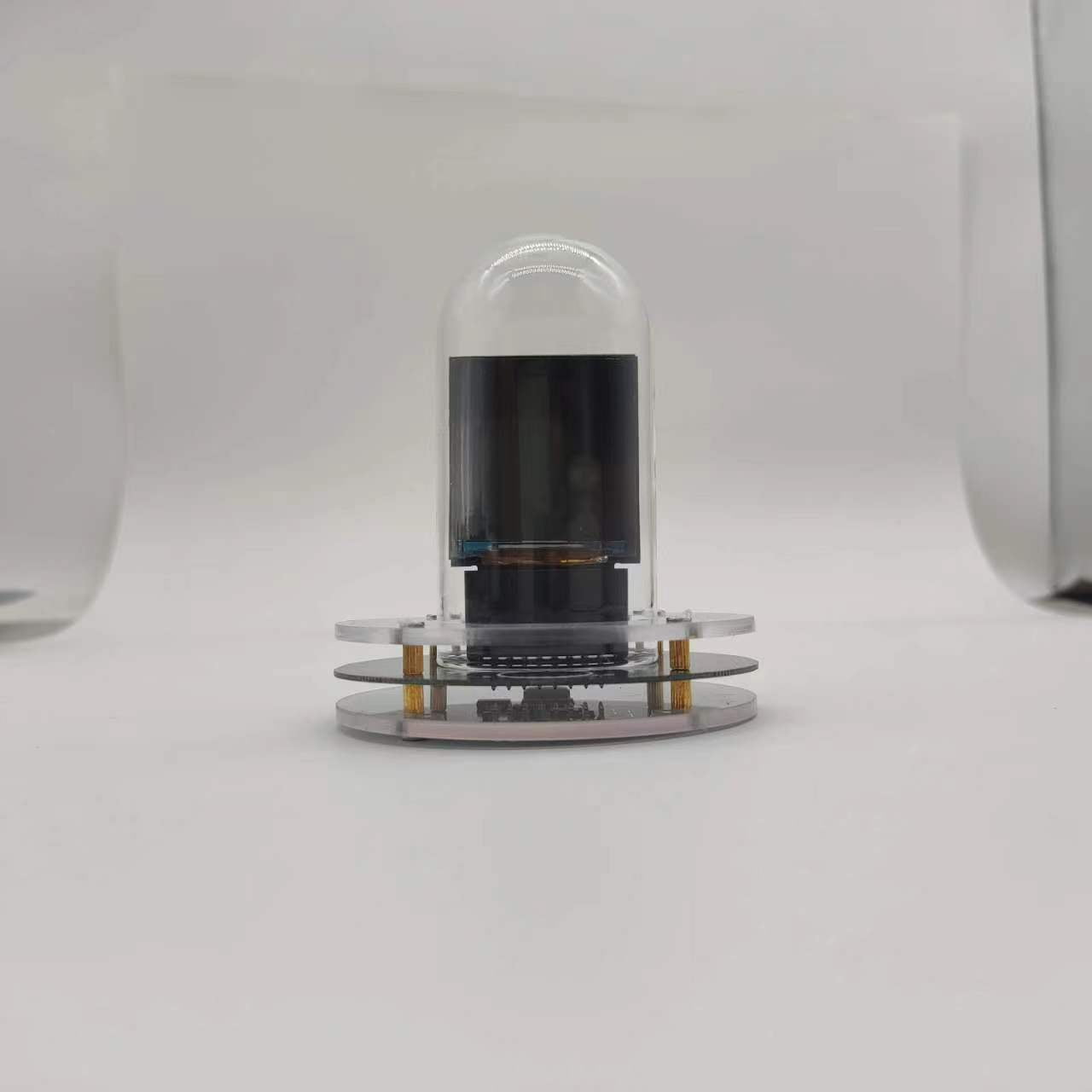 【CyberGlow X Pro】 Smart Glow Tube Clock Weather Station + Bitcoin Tracker Cyberpunk Desktop Art Decoration
