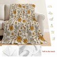 thumbnail image 5 of Fall Floral Blanket Soft Cozy Warm Throw Blanket for Couch, Plush Fuzzy Flannel Fleece Blankets for Sofa, Vintage Farmhouse Botanical Leaves Flowers Bed Blankets Lightweight Gifts for Women, 40"x60", 5 of 9