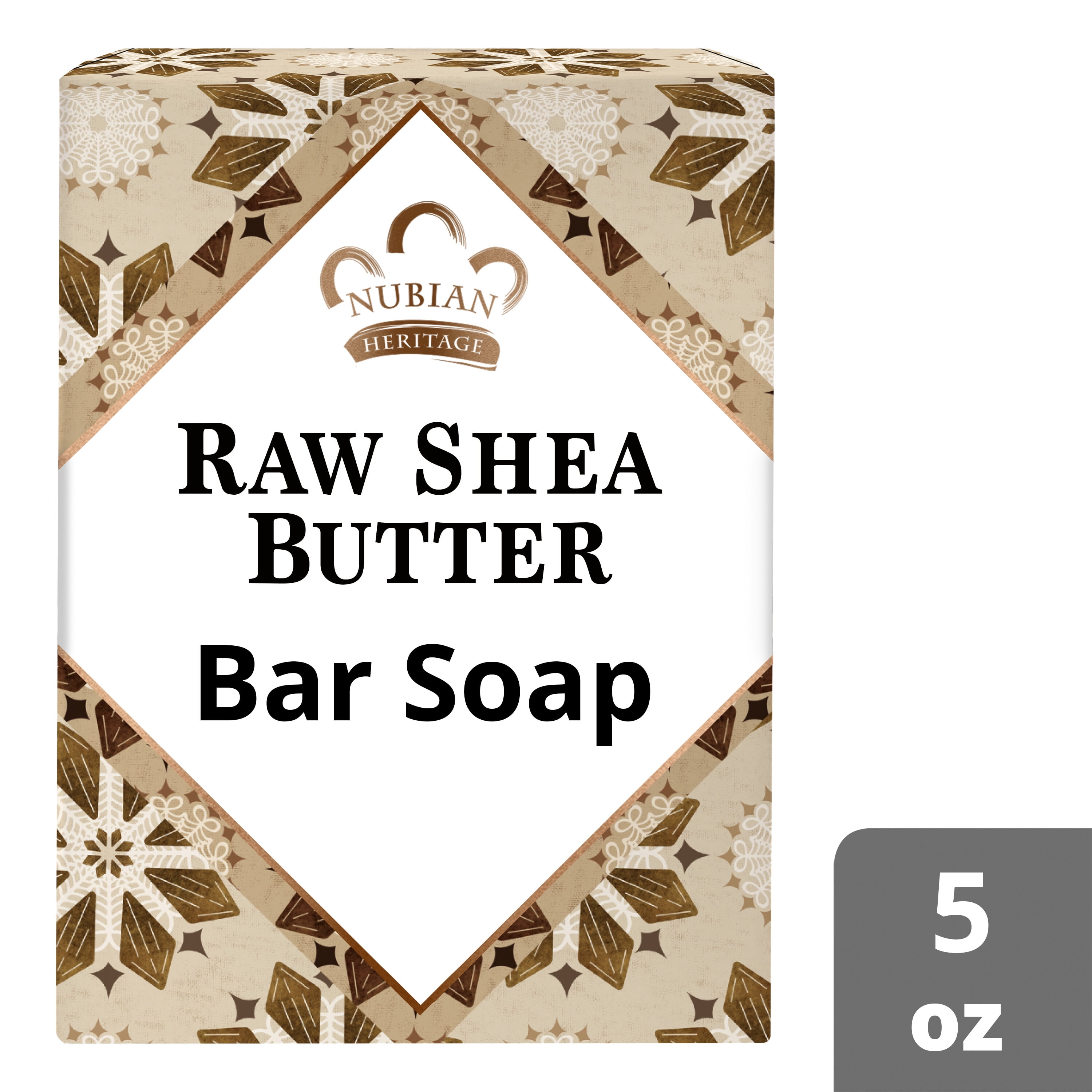(3 pack) Nubian Heritage Bar Soap for Dry Hands Raw Shea Butter Cruelty Free Skin Care, 5 oz