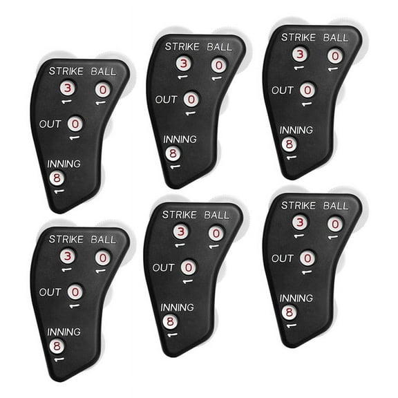 4 Wheel Baseball Umpire Clicker-Umpire Indicator Gear-Practical Counter Clicker for Scorekeeper Recording Outs