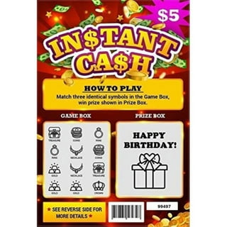  PROMO PRINTING GROUP, INC. Triple 7 Jackpot Scratch Off - (30  Cards) Scratch Off Tickets, Scratch & Win : Toys & Games