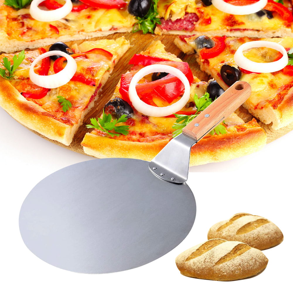Cake Lifter 10 inch Pizza Pie Cake Server Tray Pizza Shovel Stainless Steel Pizza Lifter Spatula Pizza Peel 