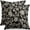 Black Cream Vintage Floral, variant on Vintage Floral Block Print Pillow Covers 20x20 Set of 2 Black Brown Cream Flower Pattern Rustic Old Style Decorative Throw Pillow Cases Outdoor Farmhouse Decoration for Sofa Couch Bed