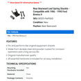 thumbnail image 2 of Rear Rearward Leaf Spring Shackle - Compatible with 1986 - 1990 Ford Bronco II 1987 1988 1989, 2 of 2