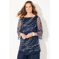 thumbnail image 4 of Catherines Women's Plus Size Sequin Chiffon Duet Blouse, 4 of 6