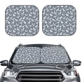 thumbnail image 2 of Goofa Poodle Dog Pattern 2 Piece Car Windshield Sun Shade Foldable | Front Windshield Shade for Sun, Heat and UV Rays | Sunshade for Car Front Window-, 2 of 7