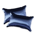 thumbnail image 1 of Funda de Almohada de Satén para Cabello y Piel, Paquete de 2 Fundas de Almohada de Satén de Seda con Cierre de Hotel, Funda de Almohada Fundas de Almohada Suaves y Transpirables 48 x 74 cm, 1 of 6