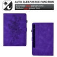 thumbnail image 4 of Allytech Case for Samsung Galaxy Tab S8 2022 & Tab S7 2020 Case, PU Leather Stand Multi-Angle Vieiwng Stand Smart Card Slots/ Pen Holder Wallet Case for SM-X700/ X706/ T870/ T875/ T878, Purple, 4 of 10