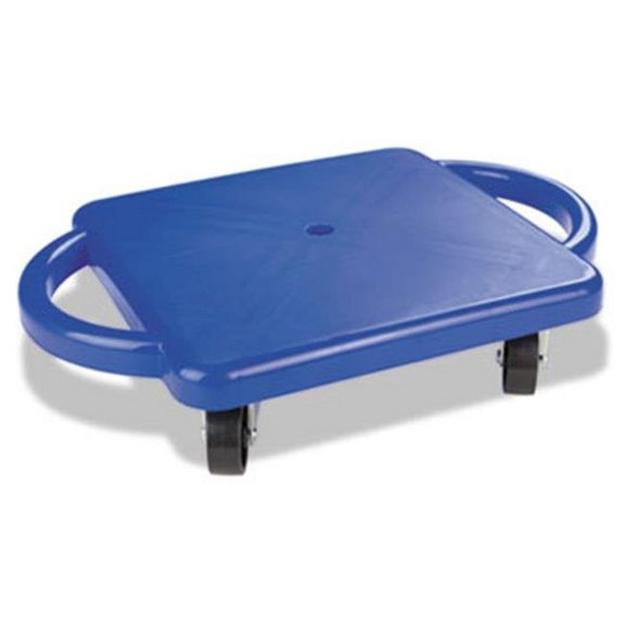 Champion Sport PGH12 Scooter with Handles, Blue/Yellow, 4 Rubber Swivel Casters, Plastic, 12 x 12