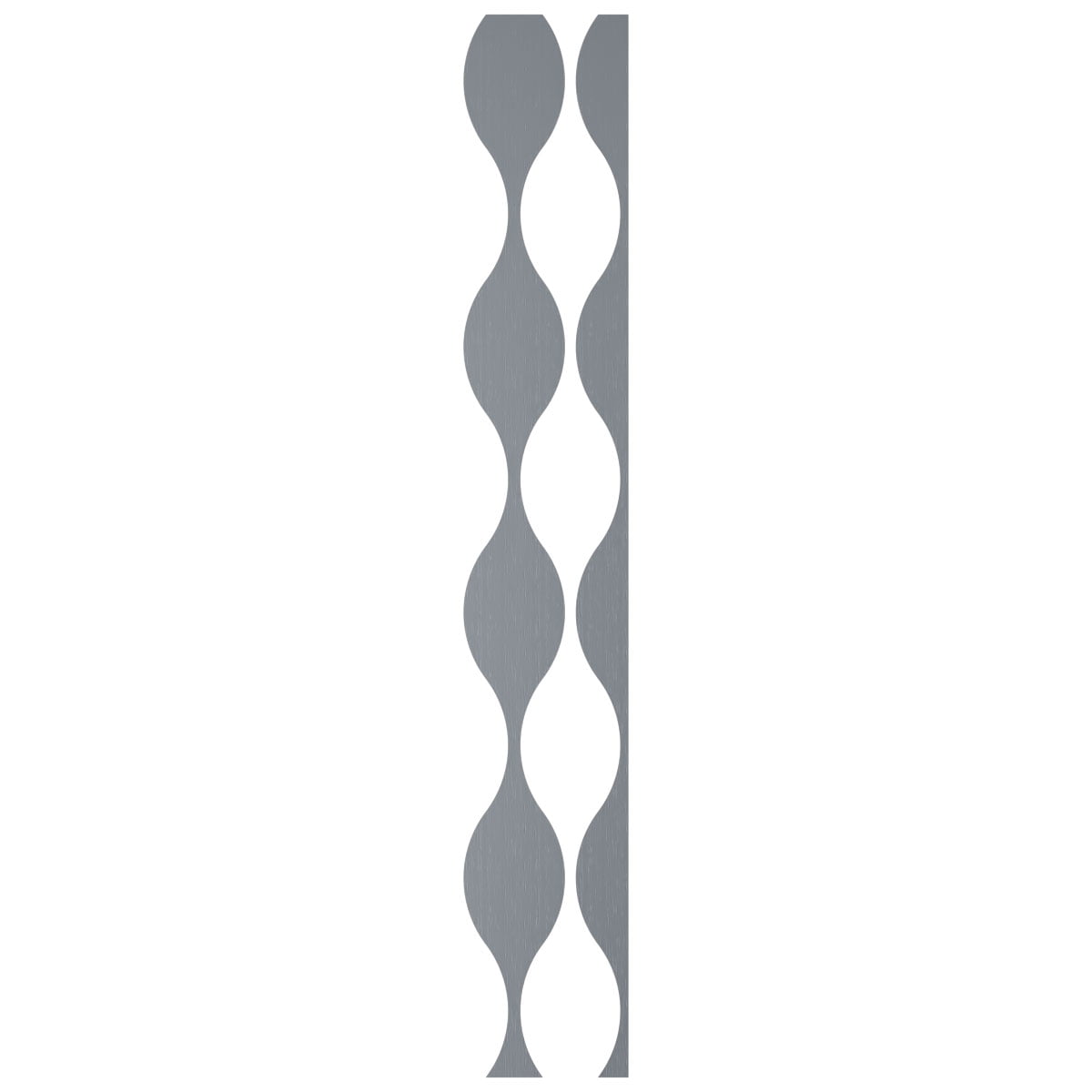 Ekena Millwork 94"H x 1/8"T Ozark Adjustable Acrylic Decorative Slat Wall Panel Kit, Rose Gold Mirror (contains 8 Slats + 1 Straight Edge Starter Slat)