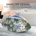 thumbnail image 4 of Yayeee Pillowcase Queen Size Set of 2 Satin Wrinkle Resistant Pillow Case, Blue Blossom, 4 of 8