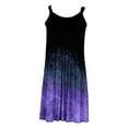thumbnail image 3 of up to 60% off Gifts Usmixi Formal Dresses for Women Beach Casual Loose Flowy Swing Tunic Strap Tank Mini Sundress Round Neck Sleeveless Tie-Dye Print Summer Short Dress Purple XXL, 3 of 4