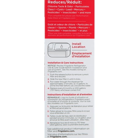 Frigidaire NGFC 2000, FC-100 PureSource2 Water Filter 218732309 WF2CB