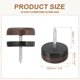 thumbnail image 2 of Deslizadores de Sillas Uxcell, Clavos en Deslizadores de Muebles Protectores de Piso para Muebles de Madera, Patas de Mesa, Alfombra y Madera Marrón 0.8", 2 of 7