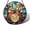 Drum Music 596, variant on Stained Glass Window Hanging, Drum Music Sun Catchers Glass Panel Blue Brown Suncatcher Decor for Birthday for Women, Men, Wife, Aunt, and Mom
