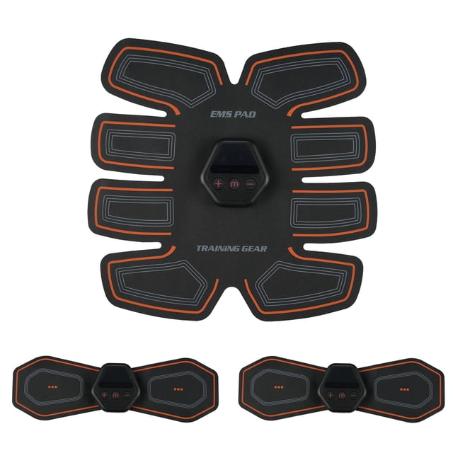 Rechargeable Muscle Toner Kit with 10 Modes & 20 Intensity Levels - Wireless Abdominal and Arm Training Belts for Home/Office Use, USB Charging, 30-Min Daily Workouts for Effective Muscle Shaping (1