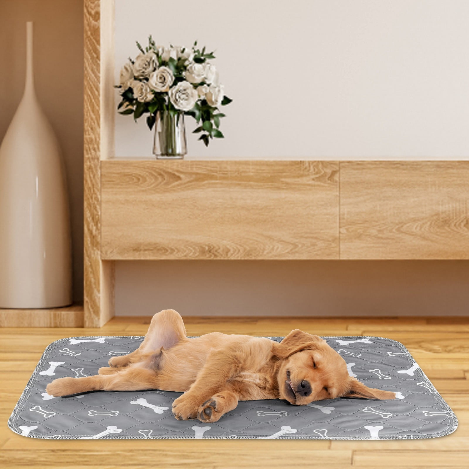 Pet Supplies Absorbent Reusable Training Pads for Cats and Dogs Silk Indoor Pee Mats Washable Puppy Pads Thick Non- Pet Pad for Training 6PCS