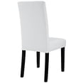 thumbnail image 3 of Modway Confer 19.5" Modern Faux Leather Dining Side Chair in White, 3 of 4
