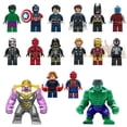 thumbnail image 1 of Set de 16 Figuras de Acción de Bloques de Construcción, Héroes y Villanos Minifiguras de 16.16-4.5cm, Juguete de ABS para Coleccionistas y Niños, 1 of 5