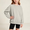 thumbnail image 3 of Auroural Girls Clothes Size 10-12 Girls Pullover Sweatshirt Kids Boys Girls Sweatshirt Fashion Cute Solid Color Long Sleeved Casual Sports Hoodie Pullover Top Boys Sweatshirt And Girls Clothes, 3 of 9