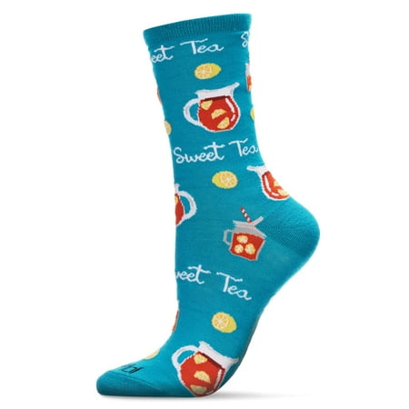 

MeMoi Sweet Tea For Me Bamboo Blend Crew Sock Lake Blue 9-11
