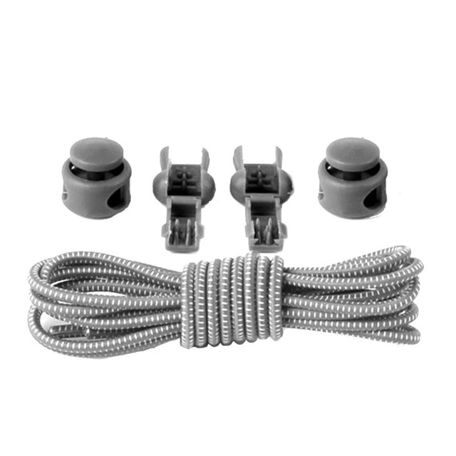CUITING 100cm No Tie Shoelaces Stretching Lock Lace Locking Sneaker Elastic Shoe Laces