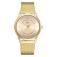 thumbnail image 1 of LVPAI Reloj de pulsera clásico con esfera redonda de cuarzo y correa de silicona (dorado), 1 of 3
