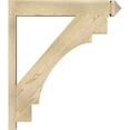 thumbnail image 3 of Ekena Millwork 6"W x 30"D x 34"H Merced Rough Sawn Arts and Crafts Outlooker, Douglas Fir, 3 of 4