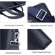 thumbnail image 3 of FSD.WG Maletín de Cuero - Bolso de Negocios de un Solo Hombro para Laptop, Se Adapta a Dispositivos de 15.6 Pulgadas, Azul, 3 of 6