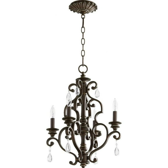 Traditional Four Light Chandelier-Vintage Copper Finish Bailey Street Home 183-Bel-2534964