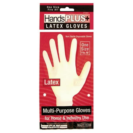 Gam SP98849 Gam Plus+ Disposable Latex Gloves - 6 Count