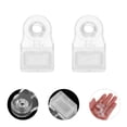 thumbnail image 1 of OFFIGAM 20Set Clear Plastic Mirror Holder Clips for Wall Mounting Mirror Glass Retainer Clips Kit, 1 of 7