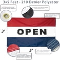 thumbnail image 2 of Anley EverStrong Series Embroidered Open Flag 3x5 Feet - Business Open Flags, 2 of 8