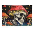 thumbnail image 5 of ONETECH  Skull Mushroom Tapestry Skeleton Lovers Tapestries Vintage Plants Tapestry Moon Garden Galaxy Tapestry Gothic Wall Tapestry for Bedroom Aesthetic Decor, 5 of 7