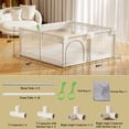 thumbnail image 2 of Easy4Home Large Baby Playpen 48"x48" Toddler Play Yards Safety Fence, Light Gray, 2 of 9