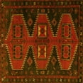 thumbnail image 1 of Ahgly Company Machine Washable Indoor Square Persian Yellow Traditional Area Rugs, 7' Square, 1 of 4