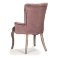 thumbnail image 4 of Zentique CF005 E272 V004 Iris Tufted Chair- Rose Velvet - 19 x 36 x 18 in., 4 of 5