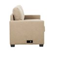 thumbnail image 3 of Reign Beige 73 in. Convertible Full Sleeper Sofa with USB Port, 3 of 13