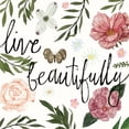 thumbnail image 2 of Gango Home Decor Contemporary Live Beautifully & Do All things with Love by Sara Zieve Miller (Ready to Hang); Two 12x12in Distressed Framed Prints, 2 of 5