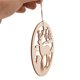 thumbnail image 4 of 10 piezas de colgantes creativos de alce de madera tallada para árbol de Navidad, utilizados para decoraciones navideñas para el hogar, bodas y más, 4 of 4