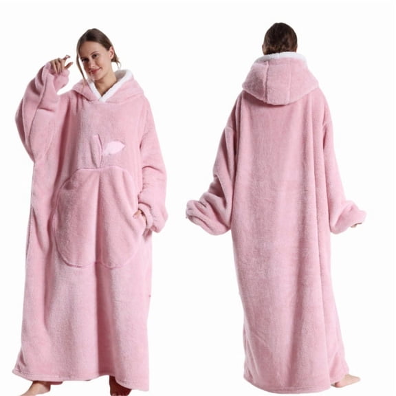 Oversized Hoodie Sweatshirt Wearable Blanket, Super Soft Warm Comfortable Blanket for Women Men Best Gift with big Pocke Warm clothing