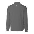 thumbnail image 3 of Men's-Cutter & Buck  Gray New England Revolution Traverse Stretch Eco Quarter-Zip Pullover Top, 3 of 3