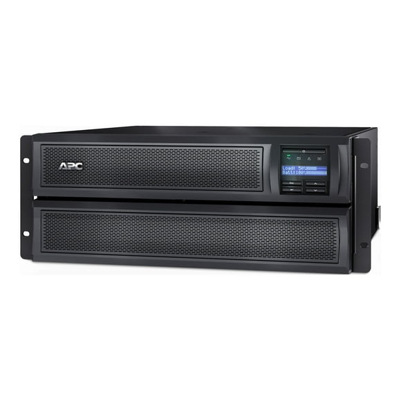 APC Smart-UPS X 3000 Rack/Tower LCD - UPS (rack-mountable / external) - AC 120 V - 2700 Watt - 3000 VA - Ethernet 10/100, RS-232, USB - output connectors: 10 - 4U - Canada, United States - black - with APC UPS Network Management Card AP9631 - for P/N: AR4024SPX432, NBWL0356A, SCL500RM1UC, SCL500RM1UNC, SMTL1000RM2UC, SMTL750RM2UC