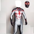 thumbnail image 1 of Disfraz de Cosplay de Miles Morales Spiderman para niños y adultos, traje Zentai de superhéroe para Halloween, PS5 Fivean unisex, 1 of 2