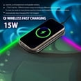 thumbnail image 2 of Lovely Green Scale Wireless Charging RGB Gaming Mouse Pad Large Keyboard Mat Rubber Base 13 Light Modes, 2 of 6