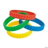 Block Party Rubber Bracelet - Jewelry - 12 Pieces